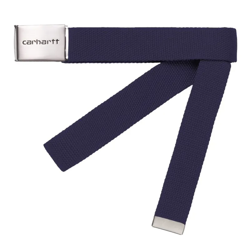 Carhartt WIP Clip Belt Chrome - Cassis